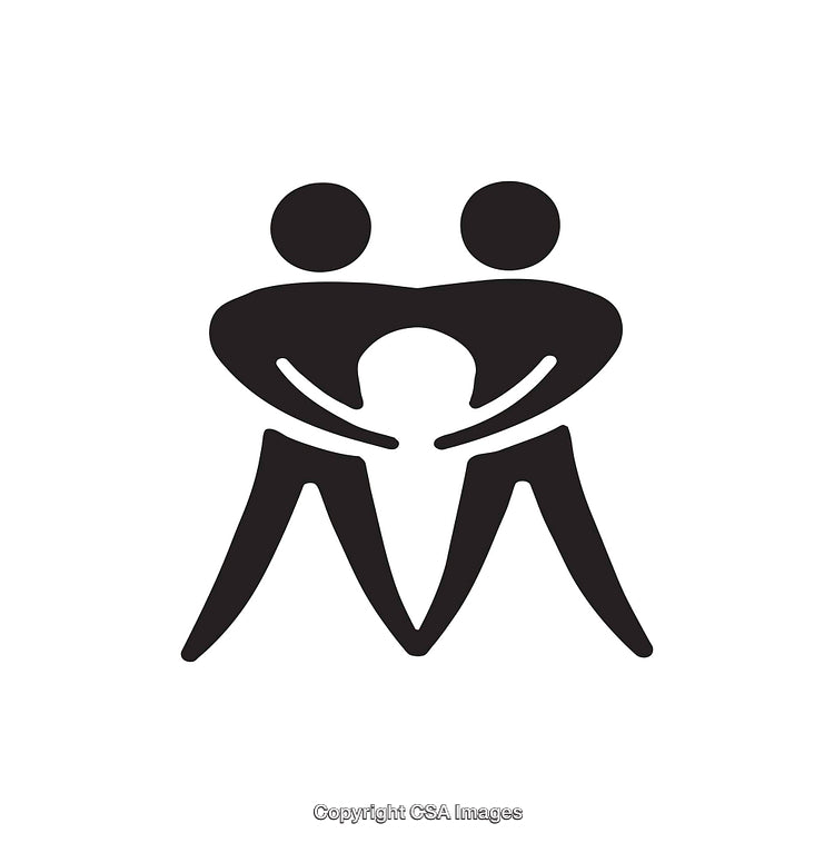 Minimalist Abstract Line Art Depicting Unity and Togetherness