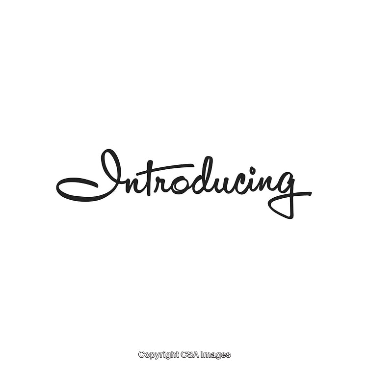 Elegant Black Script Introducing on a Minimalist White Background