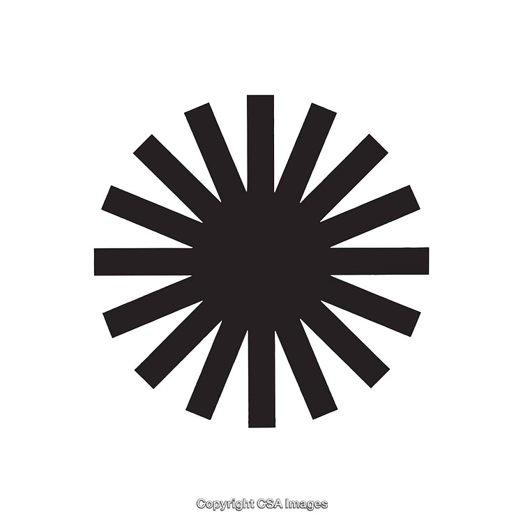 Minimalist Black and White Geometric Shape with Dynamic Lines