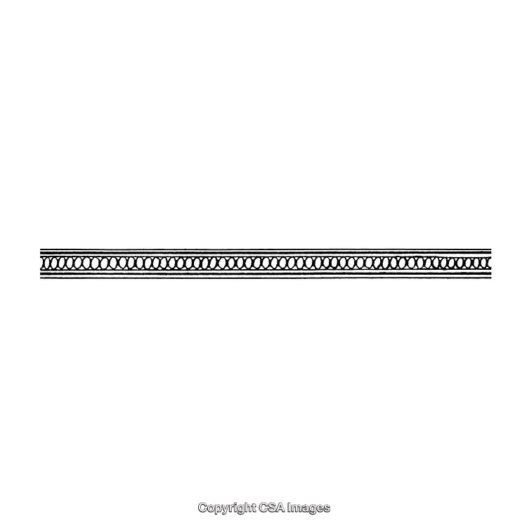 Elegant Black and White Ornamental Border Design for Decoration