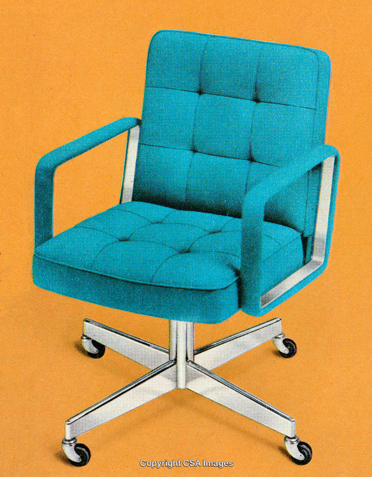 Comfortable Blue Office Chair with Modern Design and Metal Base