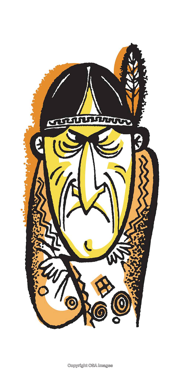 Colorful Abstract Illustration of a Character with Bold Lines and Shapes