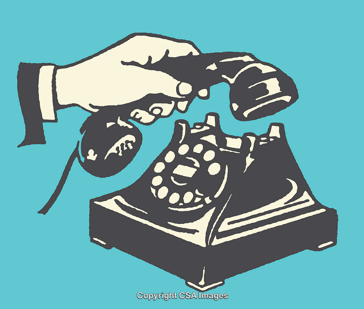 Vintage Rotary Phone Illustration Capturing Nostalgic Communication Themes