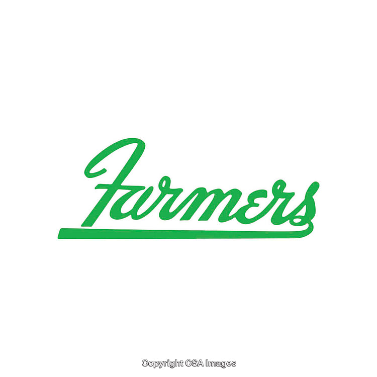 Green Farmers Logo Design on White Background
