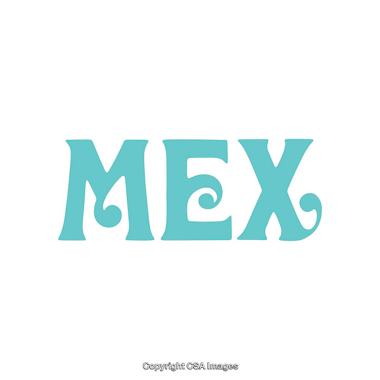 Turquoise Word Art with Stylized Lettering on a White Background