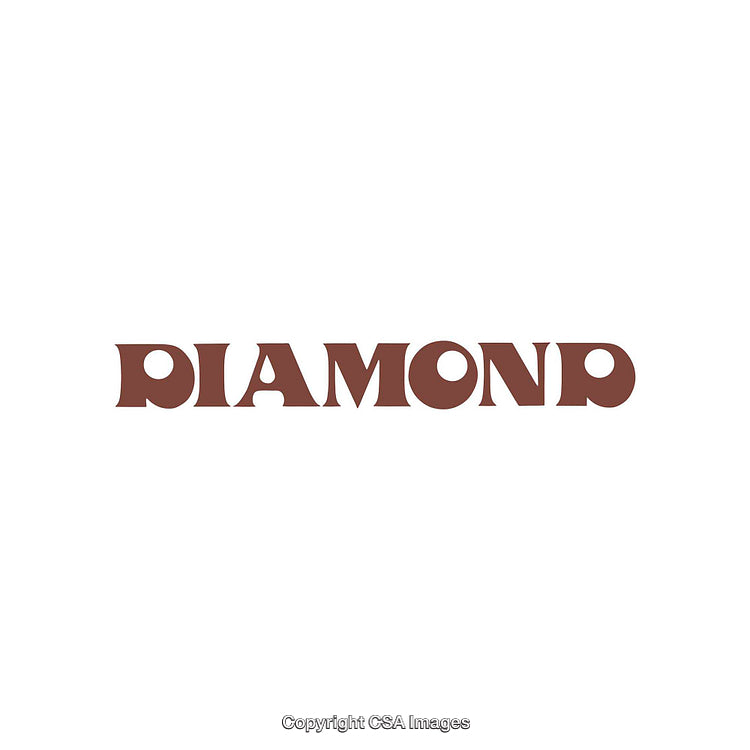 Creative Typography Design Featuring the Word 'Diamond' in Modern Font Style