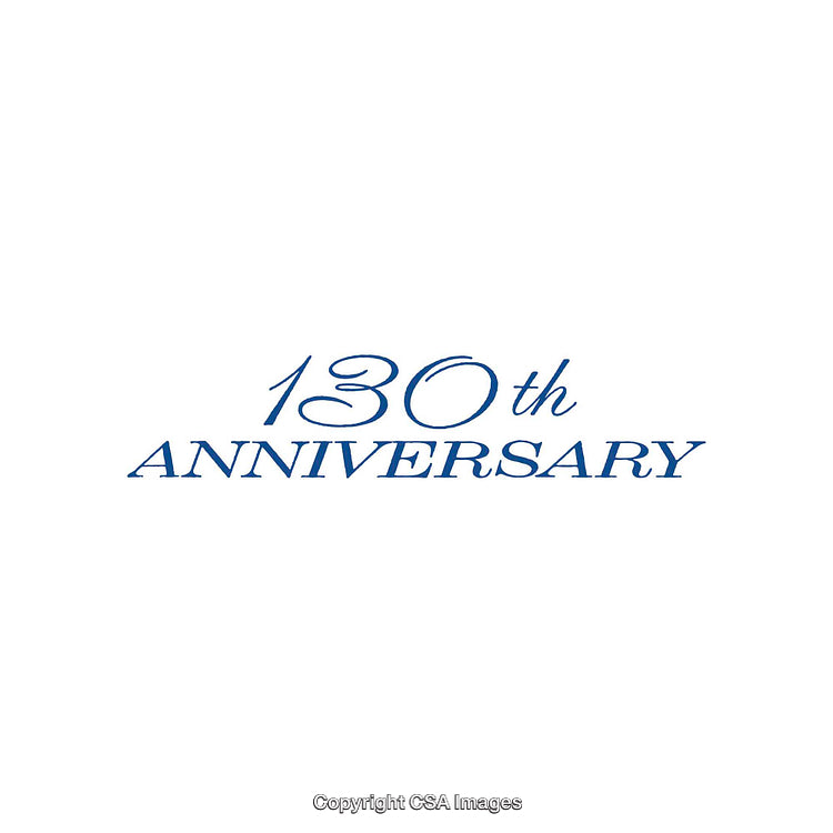 Celebrating 130th Anniversary With Elegant Typography in Monochrome Design