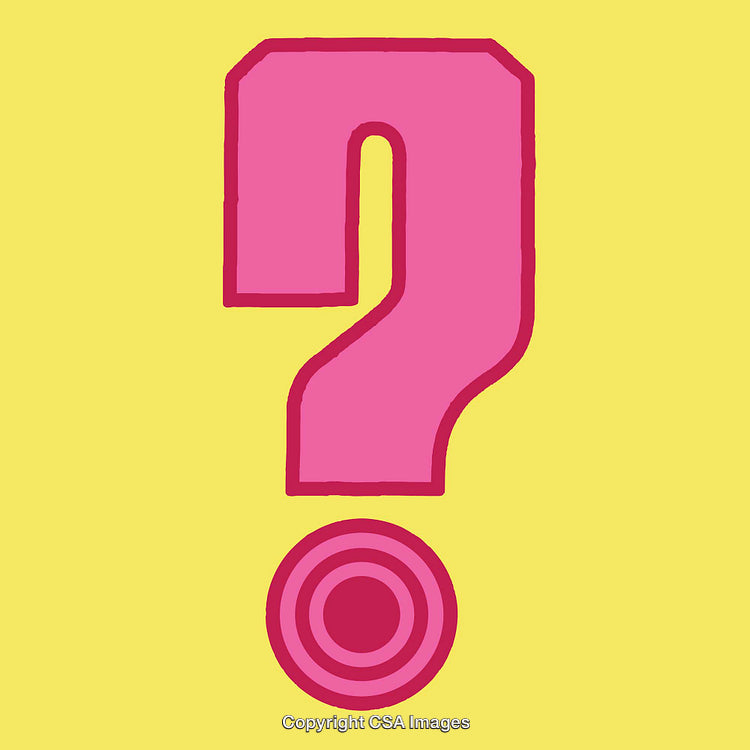 Bright Pink Question Mark Over Yellow Background Depicting Mystery and Inquiry