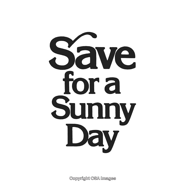 Inspirational Quote Motivates Saving for a Bright Future