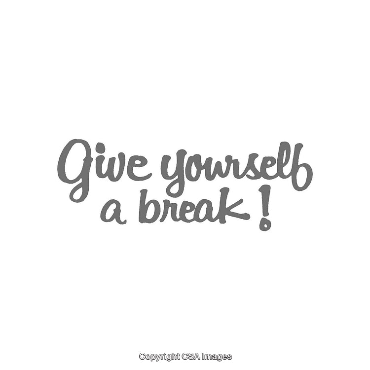 Inspirational Handwritten Quote About Taking a Break for Self-Care