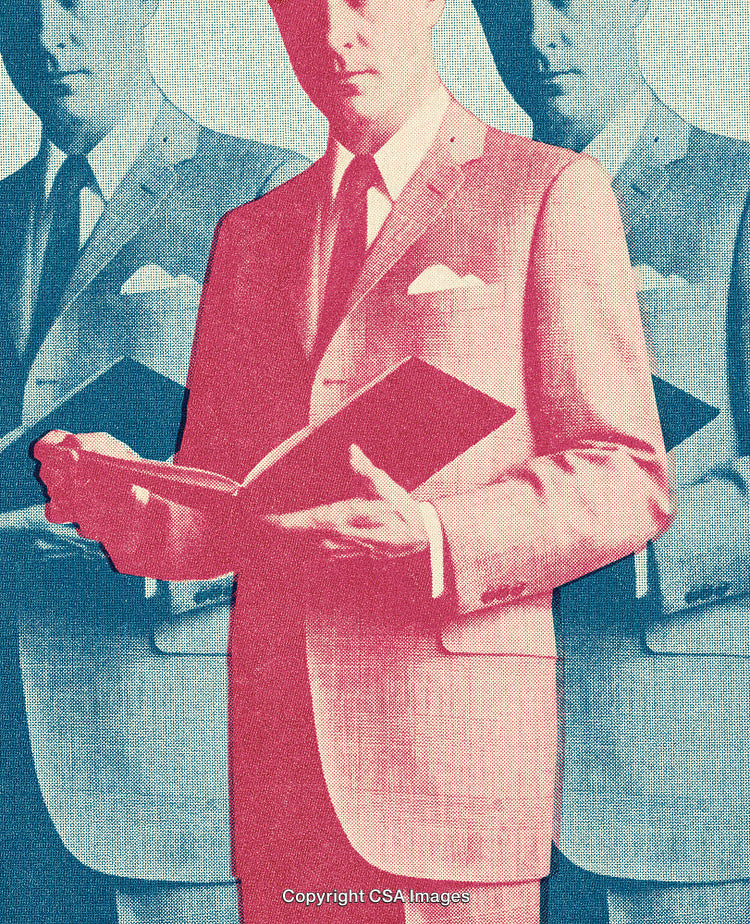 Vintage-Style Portrait of a Man Holding a Book With Retro Colors
