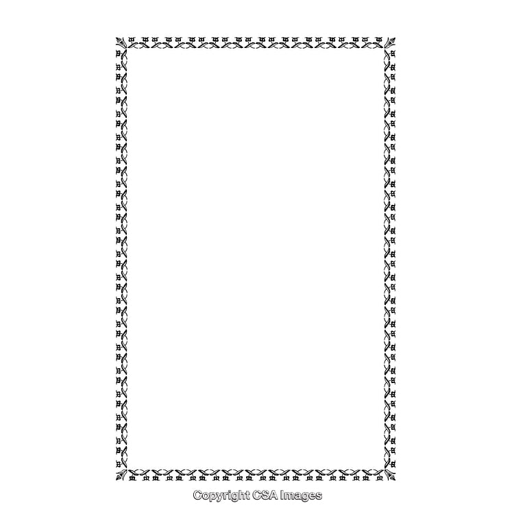 Elegant Black and White Border Design for Creative and Decorative Use