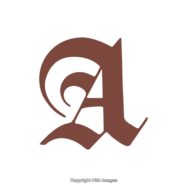 Elegant Stylized Letter A Design in Vintage Typography