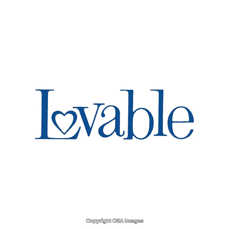 Lovable Typography with a Heart Symbol Showcasing Affection and Charm