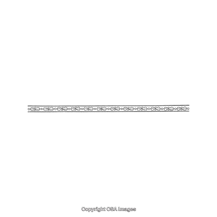 Elegant Decorative Border Design with Intricate Patterns on White Background