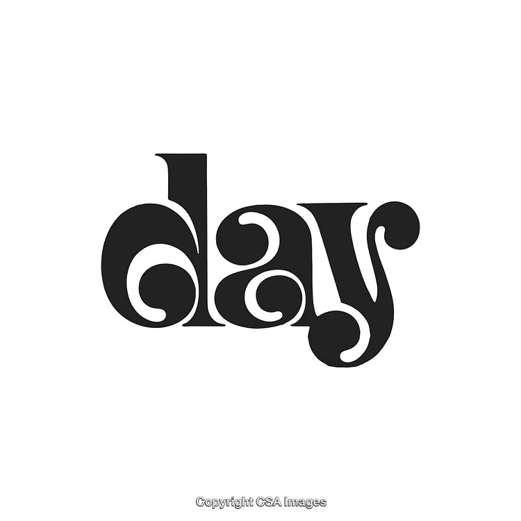Creative Artistic Typography Design with Decorative Vintage Style Fonts