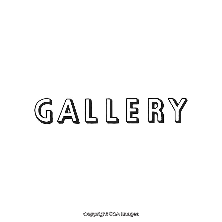 Simple Black And White Gallery Text On White Background