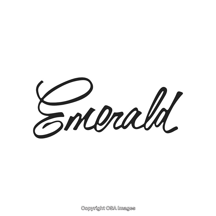 Stylish Handwritten Emerald Script Perfect for Elegant Designs