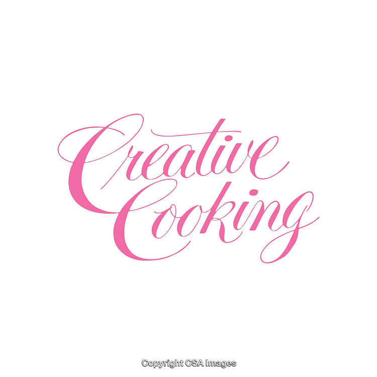 Elegant Pink Typography of Creative Cooking Design