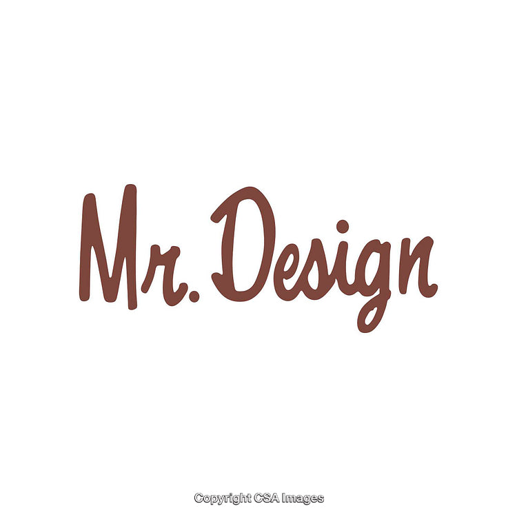 Simple Text Design Featuring Stylish Brown Script Typeface on White