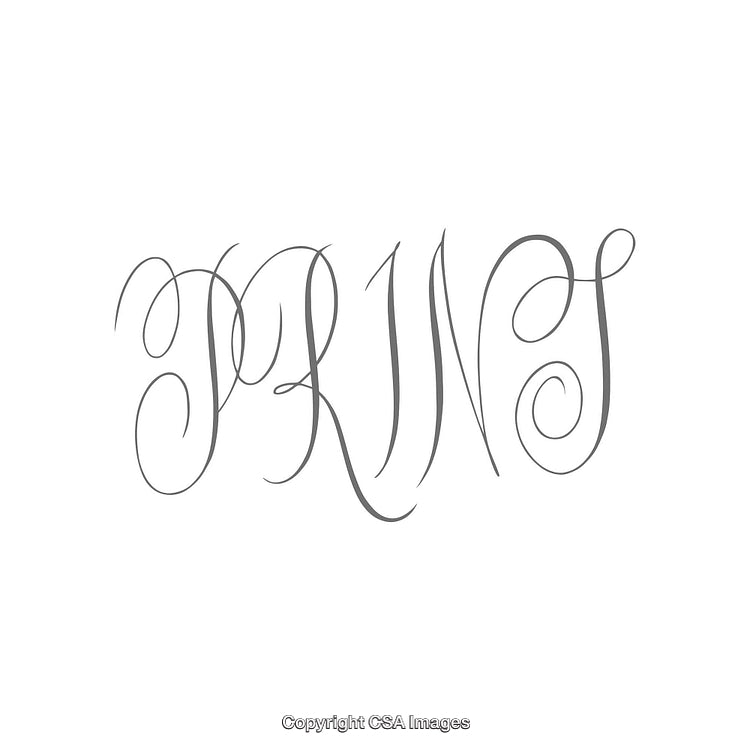 Elegant Monochromatic Typography Art with Stylized Script Design