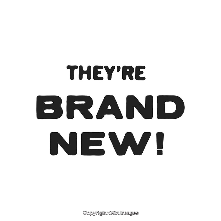 Bold Typographic Poster Highlighting Optimistic Announcement in Black Font on White Background