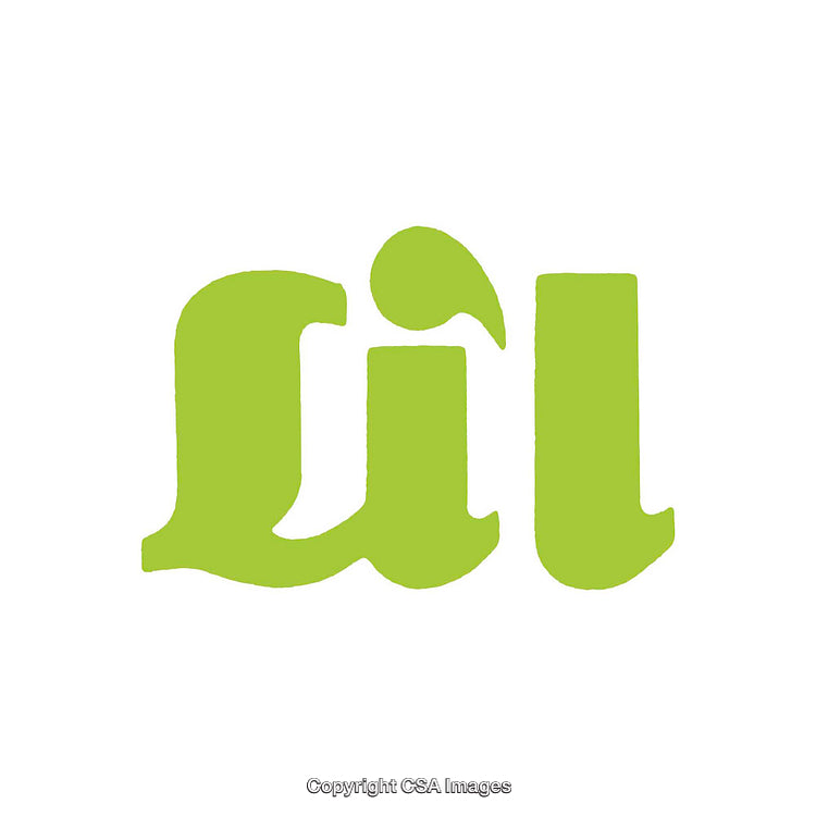 Green Text Design in Unique Artistic Font on White Background