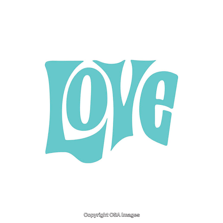 Text-Based Art with the Word 'Love' in Minimalist Design