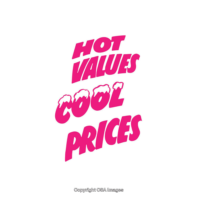 Bright Typography Promoting Discounts in Eye-Catching Pink and White Text