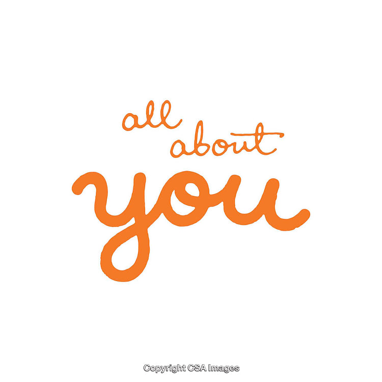 Handwritten Orange Script Inscription on a Plain White Background