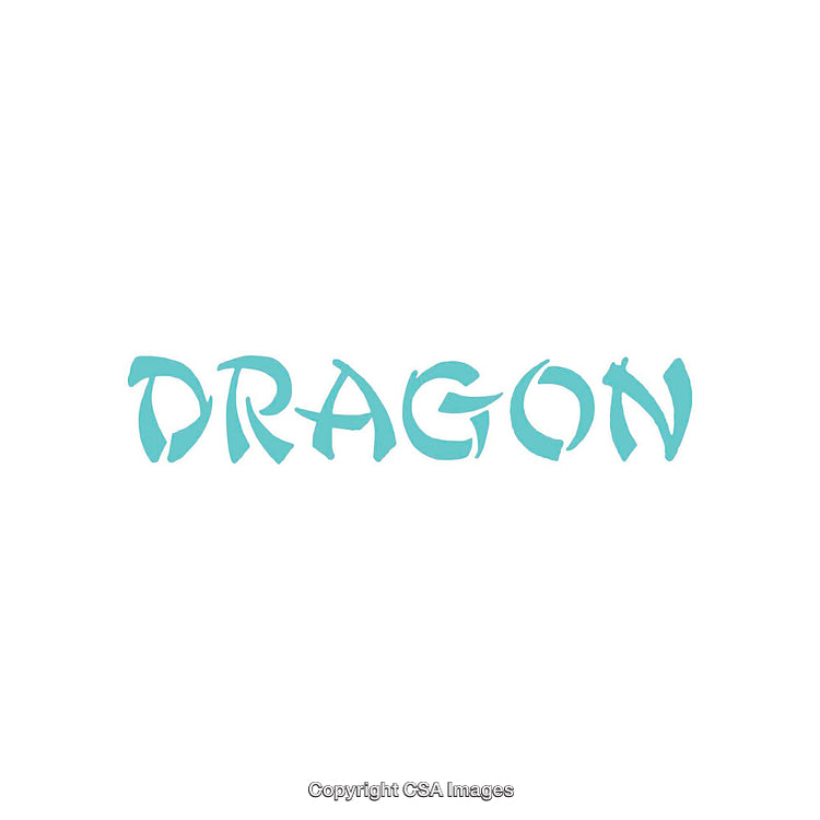 Creative Turquoise Artistic Typography on a Plain White Background