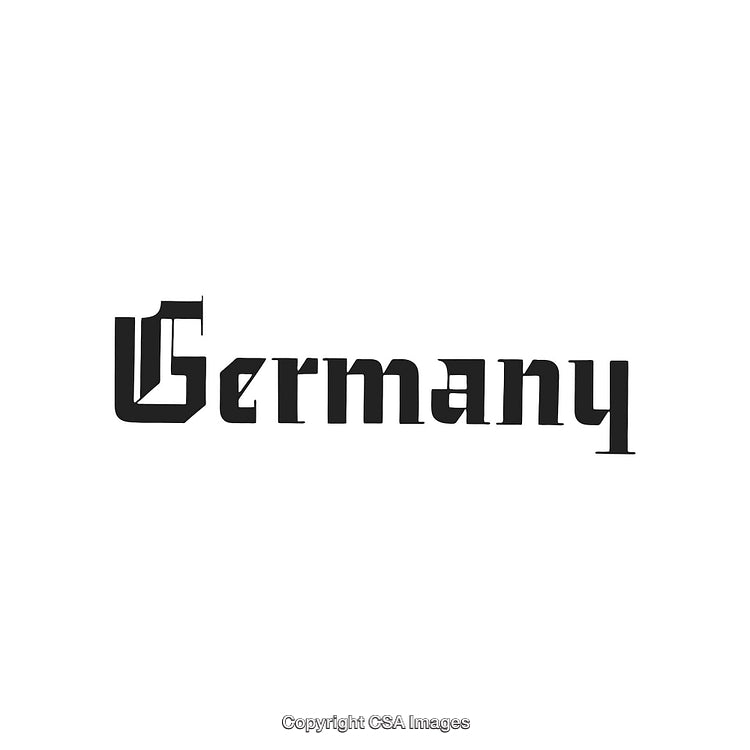 Elegant Blackletter Typography Featuring the Word 'Germany'