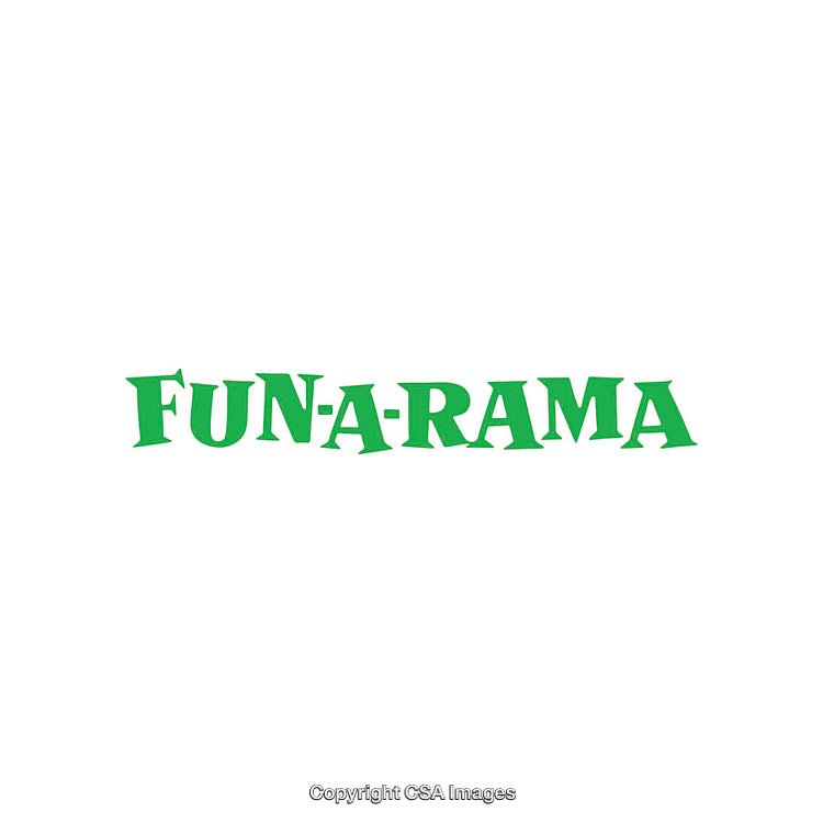 Green Fun-A-Rama Text Logo on Clean White Background