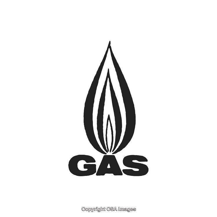 Stylized Gas Flame Design Representing Energy and Fuel Usage in Modern Applications