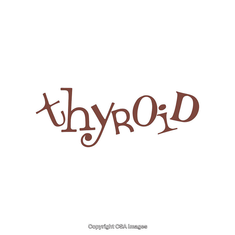Creative Typography Design Depicting Thyroid in Playful Font Style