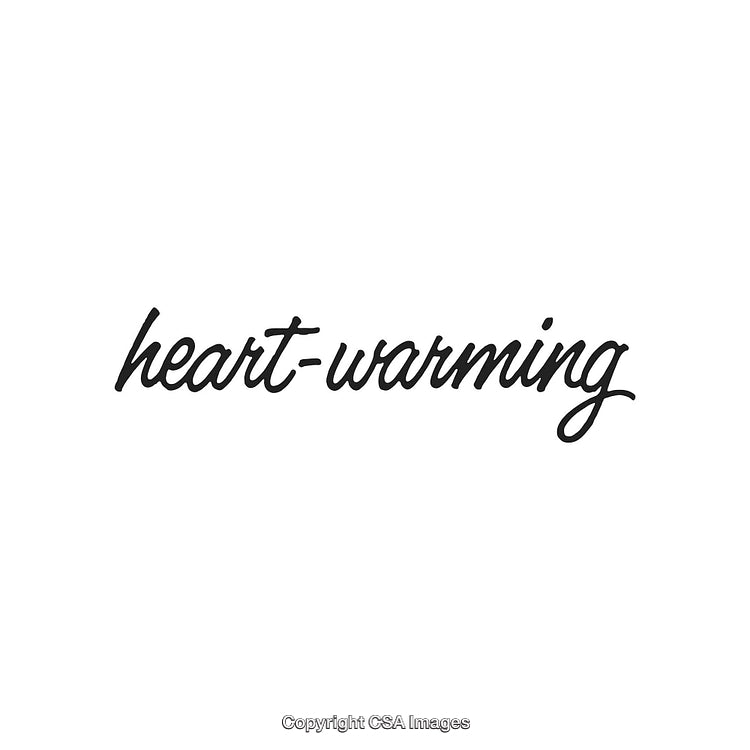 Heart-Warming Handwritten Text Black on White Minimalist Design