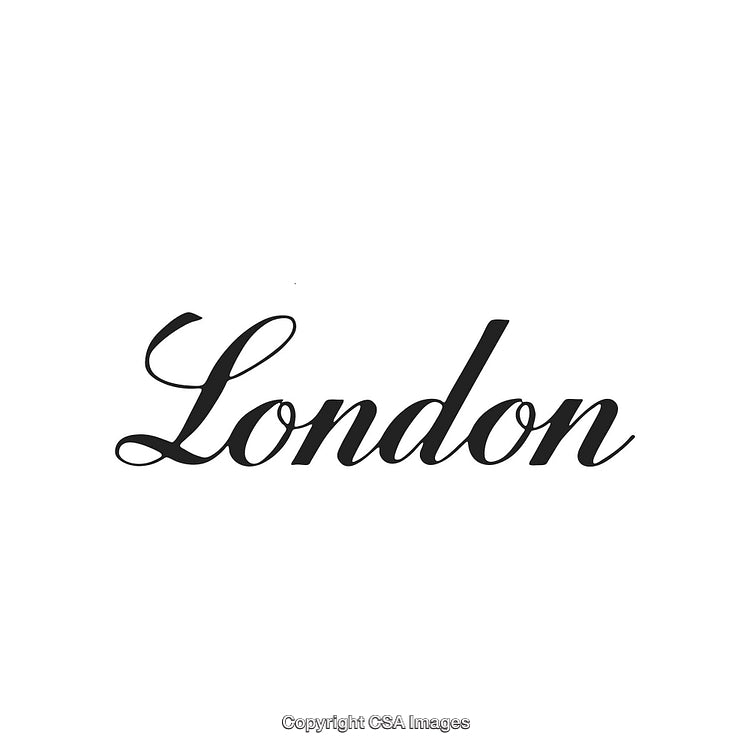 Elegant Typography Featuring the Word 'London' in a Cursive Typeface Design