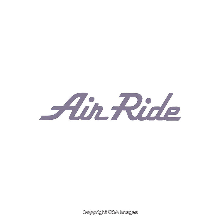 Minimalistic Typography Design Featuring Air Ride Text in Purple Font