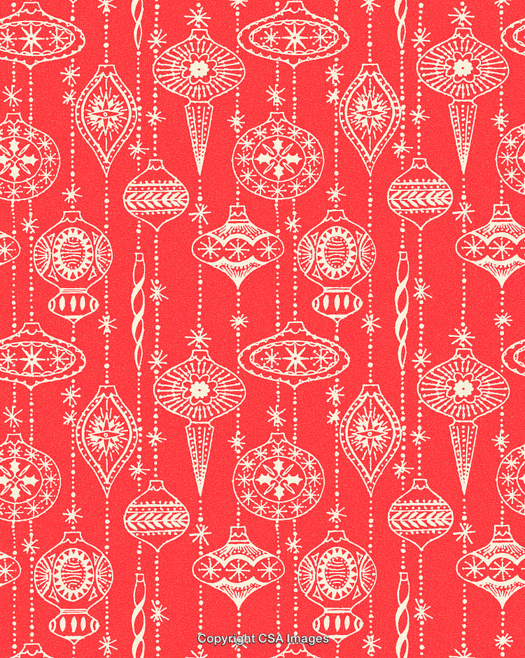 Red Christmas Ornament Pattern