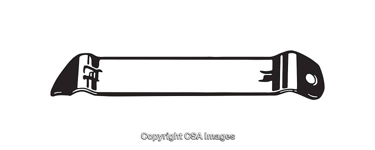 Simple Black and White Line Art of a Horizontal Bar Design