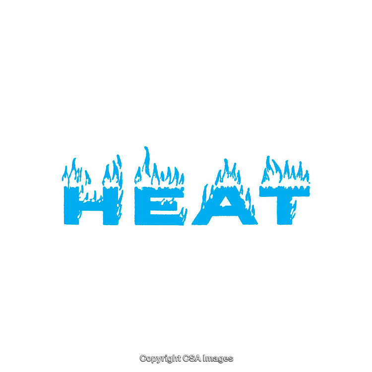 Blue Word Art Using Flaming Composition with Conceptual Typography Design