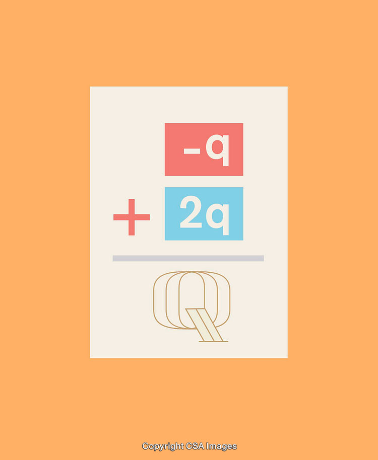 Illustration Featuring Mathematical Symbols and Abstraction in Colorful Design
