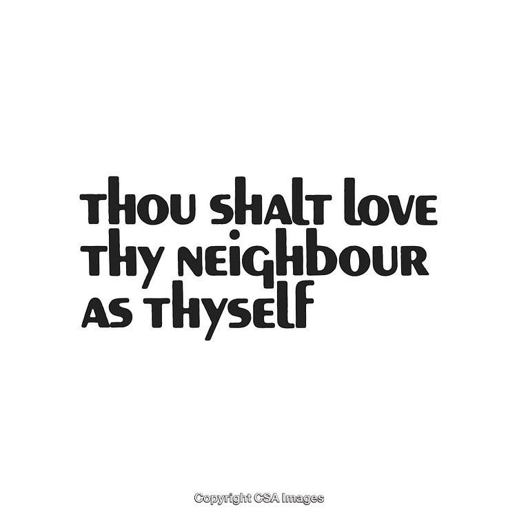 Inspirational Quote Advocating Love and Compassion for One's Neighbor