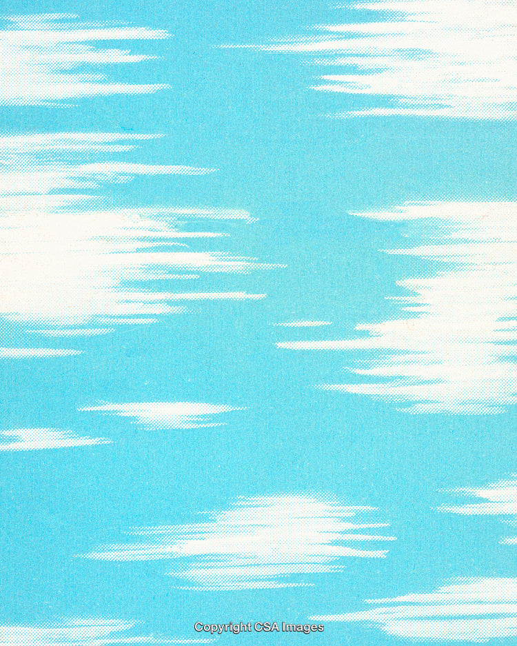 Blue Sky With White Clouds in a Vintage Artistic Style Pattern