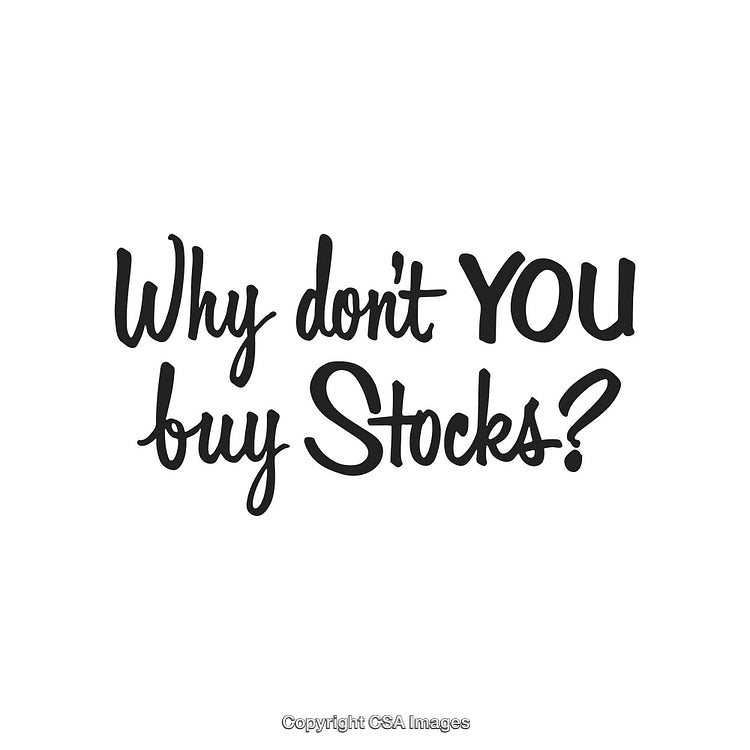 Inspirational Text About Stock Investment in Stylish Handwritten Letters