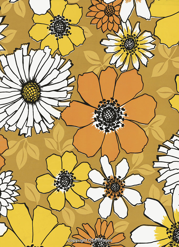 Brown Flower Pattern