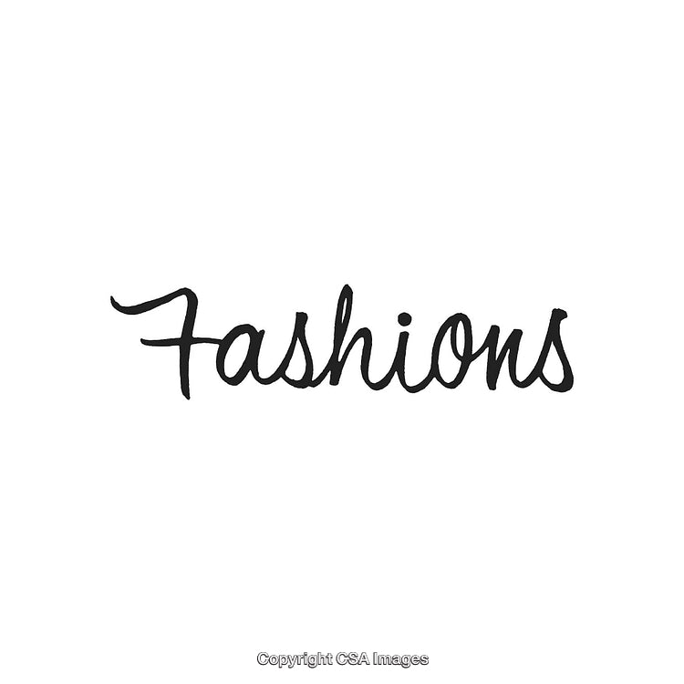 Creative Handwritten Typography Featuring the Word Fashions in Elegant Style