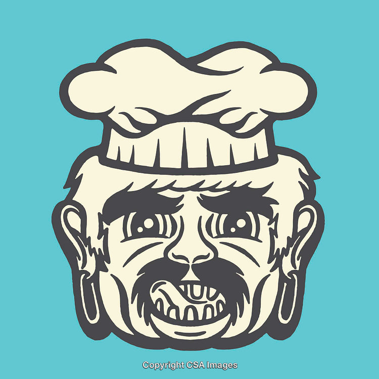 Chef Character Illustration With Bold Cartoon Style and Unique Expression