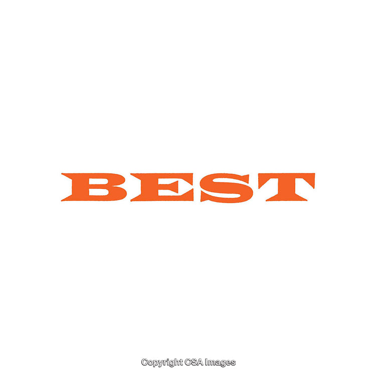 Simple Bold Orange Text on a Minimalist White Background