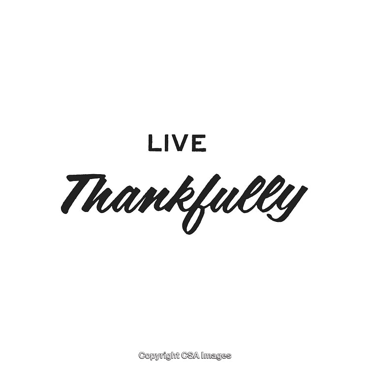 Minimalistic Inspirational Typography Design Featuring 'Live Thankfully' Text